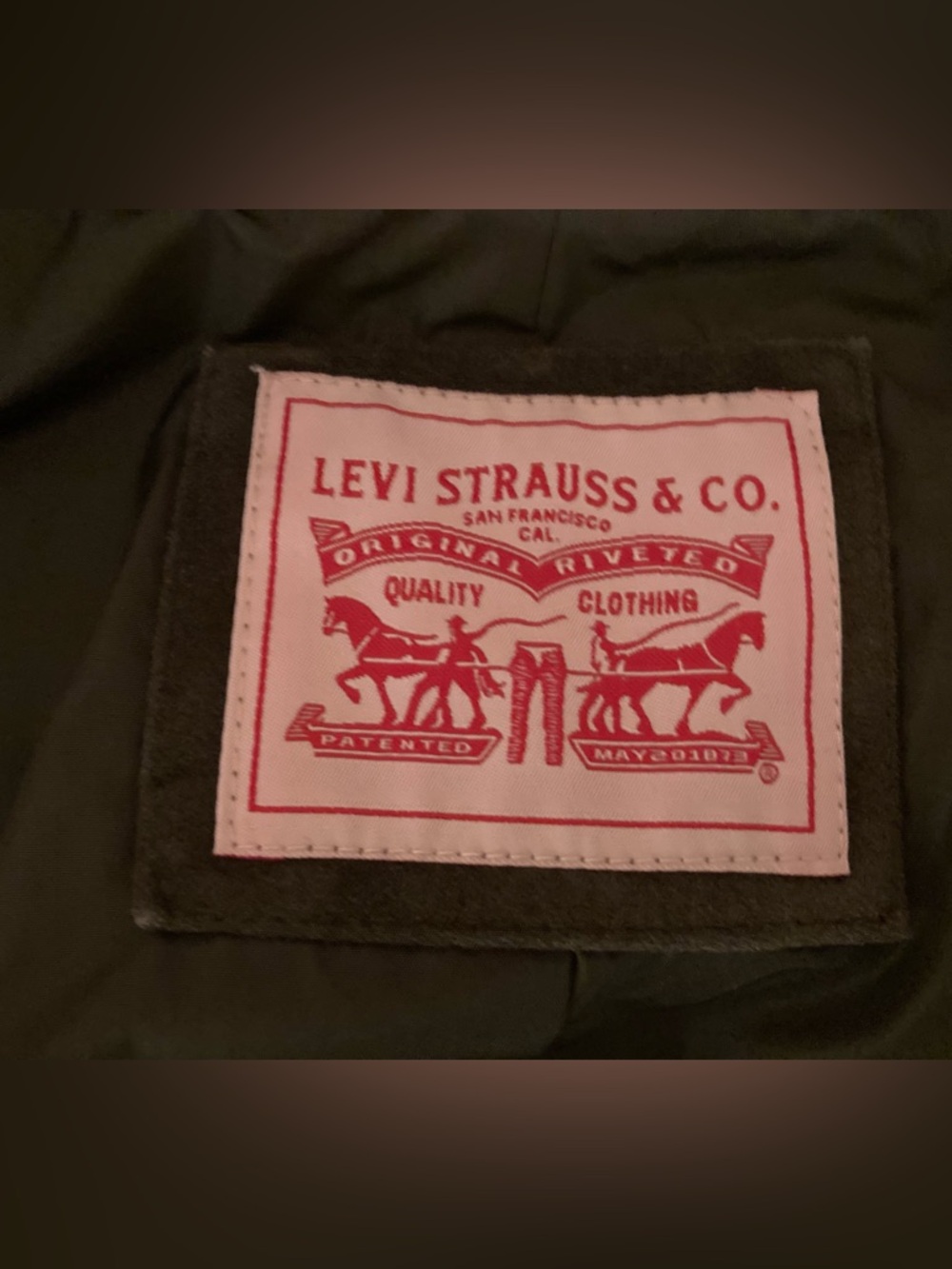 Levi's Olive Green Faux Suede Moto Jacket -NWOT - Picture 3 of 6